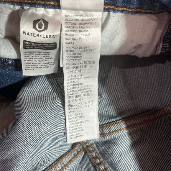 Levi's Ribcage Bell Bottom Jeans Womens 32 Blue Medium Wash Denim Wide Leg - Picture 10 of 15